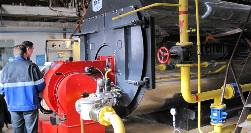 Процесс пуско-наладки жаротрубного котла в Тюменской области