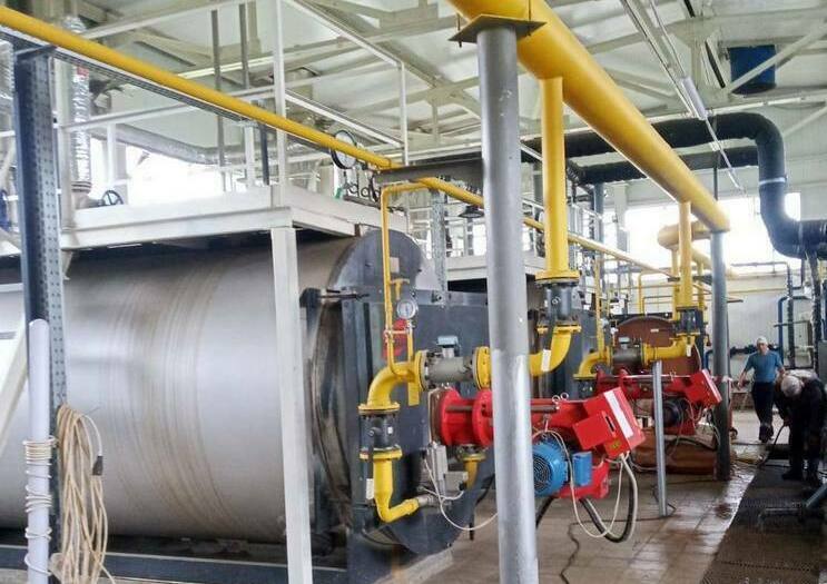 Водогрейный жаротрубный котёл в газовой котельной Екатеринбурга