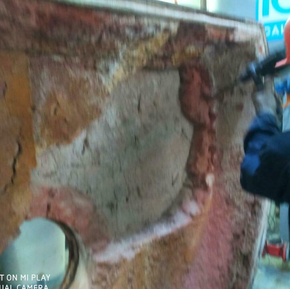 Футеровка крышки водогрейного котла