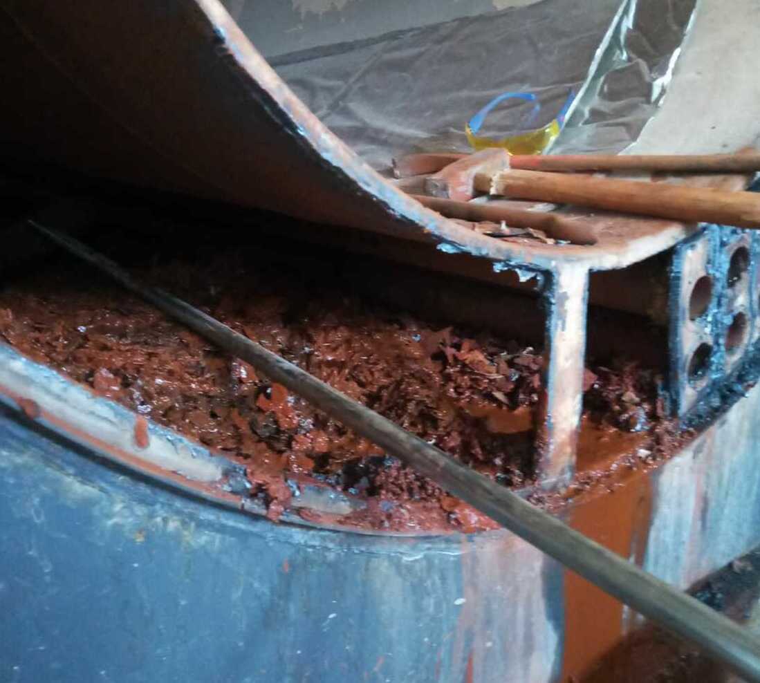 Чистка водогрейного котла в газовой котельной